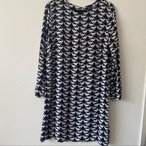 Oversized Cat Print 3/4 Sleeve Dress H&M 14